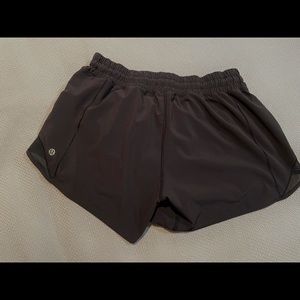Lululemon Black Hotty Hot 4” Shorts